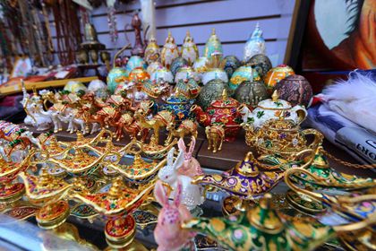 Handicraft market in Xinjiang