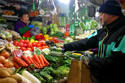 beijing local vegetable market