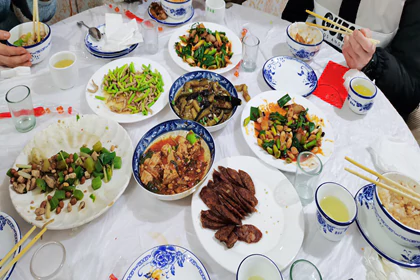 Spring festival dinner for Spring fesetival trip with China Adventure