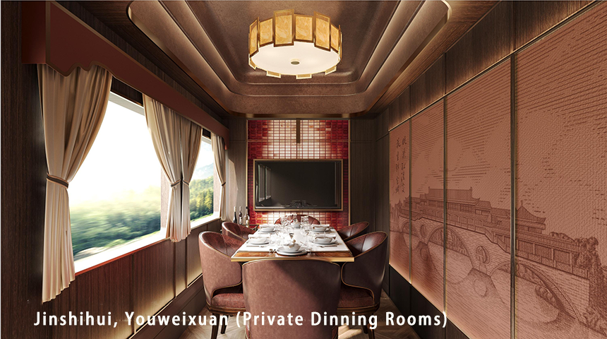 Private Dinning  room of Panda Train- Chengdu Hao