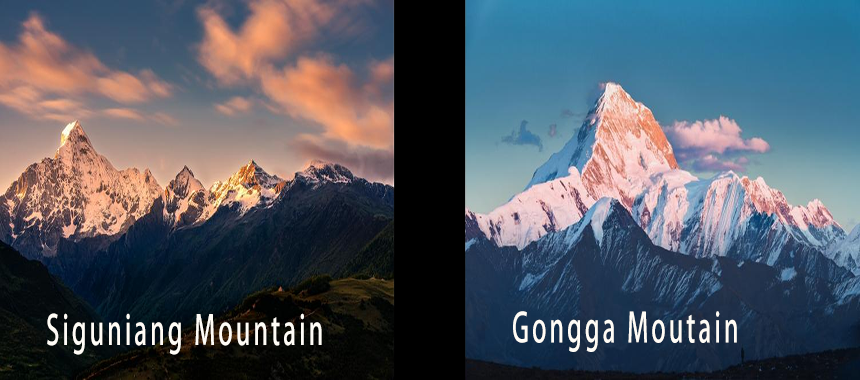 Xiling snow mountain and Gongga mountain