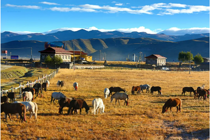 Tibetan village in Western Sichuan