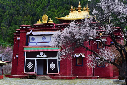 Cuozong temple- Nyingchi of  eastern Tibet